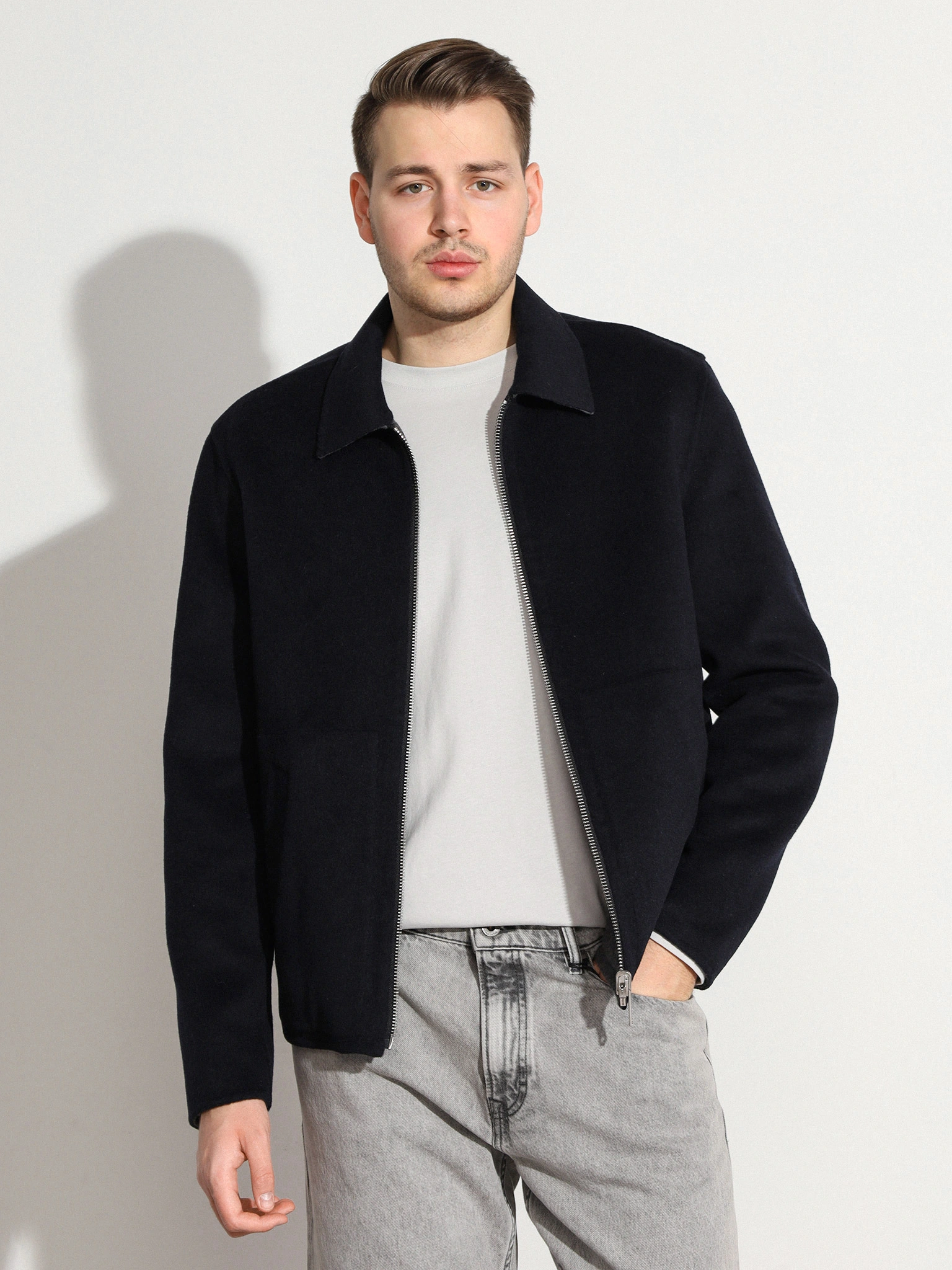 Куртка двусторонняя из смесовой шерсти